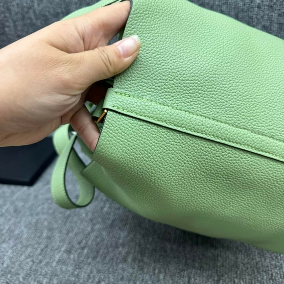 100% Authentic Hermes Picotin Green Leather Tote - Picture 9 of 16